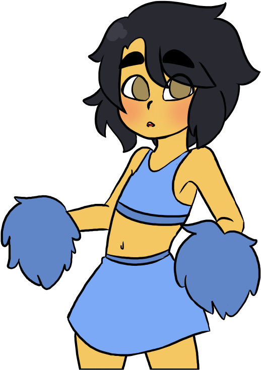 Cheerleader By Tumbling-pumpkin - Cartoon (565x756)