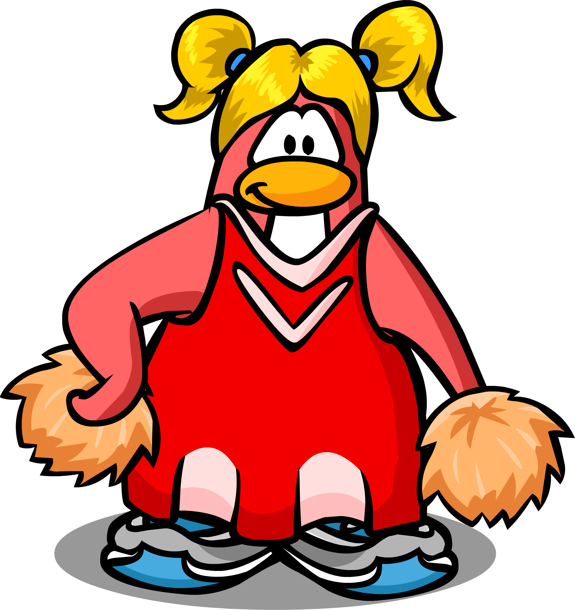 Cheerleader Clipart File - Cartoon (1940x2060)