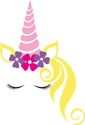 Edible Image Cake Topper Unicorn Head Blonde Png Unicorn - Transparent Unicorn Head Png (500x500)