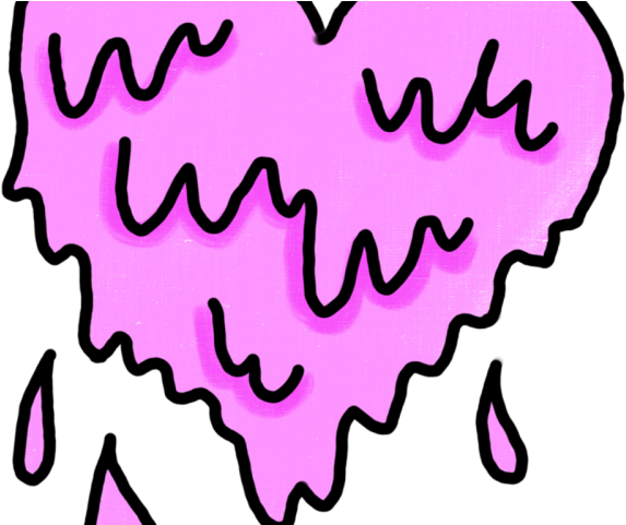 Aesthetic Clipart Sticker - Transparent Tumblr Heart Png (640x480)