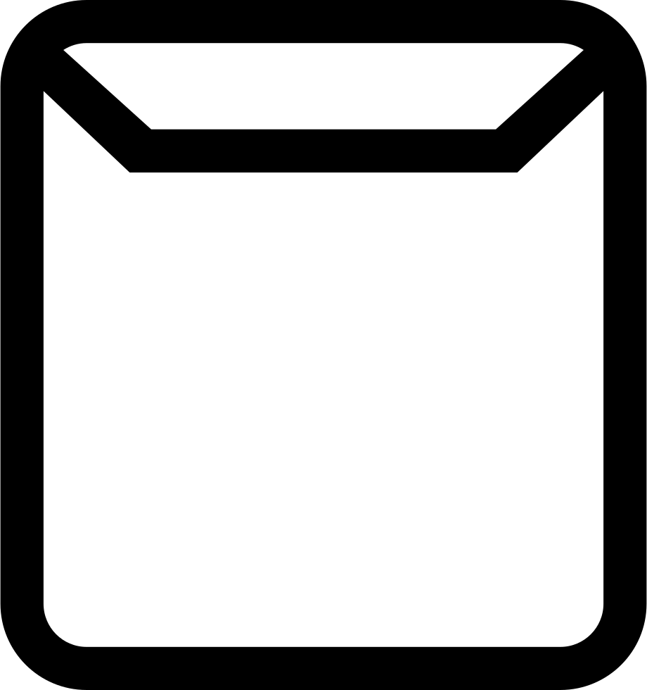 Email Square Outlined Interface Symbol Of Envelope - Icono Ventana Png (920x980)