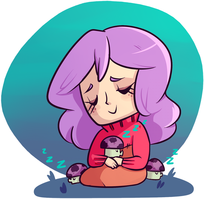 Puff Shrooms By Call Me Fantasy - Cartoon (912x876)