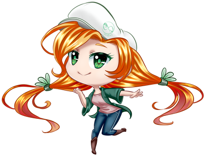 Minflori 20 3 Nolia Chibi By Minflori - Cartoon (467x350)