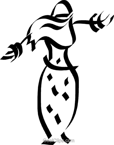 Exotic Female Dancer Royalty Free Vector Clip Art Illustration - Exotic Female Dancer Royalty Free Vector Clip Art Illustration (378x480)