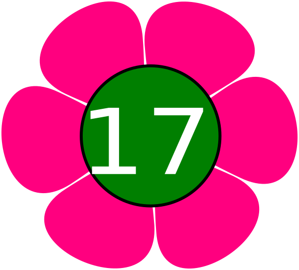 Flower With 6 Petals Clipart (600x541)