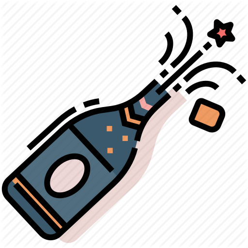 Champaign Clipart Celabration - Illustration (512x512)