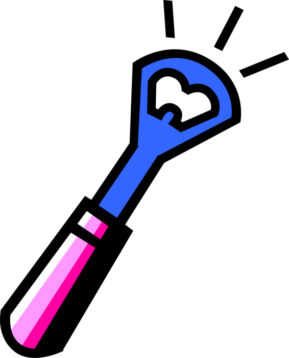 Vector Illustration Of Bottle Opener Removes Metal - Vector Illustration Of Bottle Opener Removes Metal (566x700)