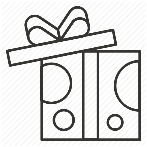 512 X 512 3 - Open Christmas Present Drawing (512x512)