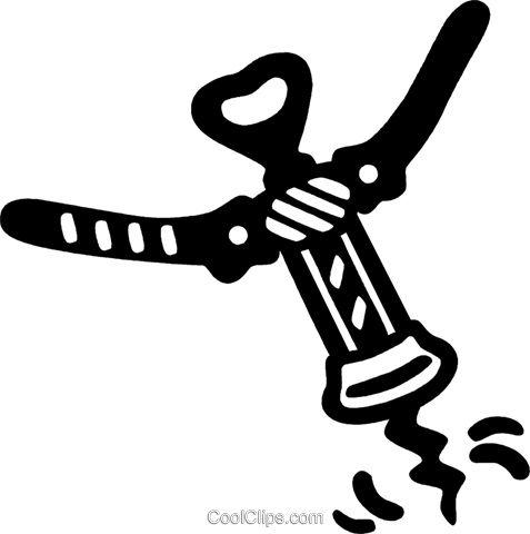 Corkscrew Royalty Free Vector Clip Art Illustration - Illustration (477x480)
