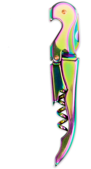 Rainbow Double-hinged Corkscrew - Graphic Design (425x600)