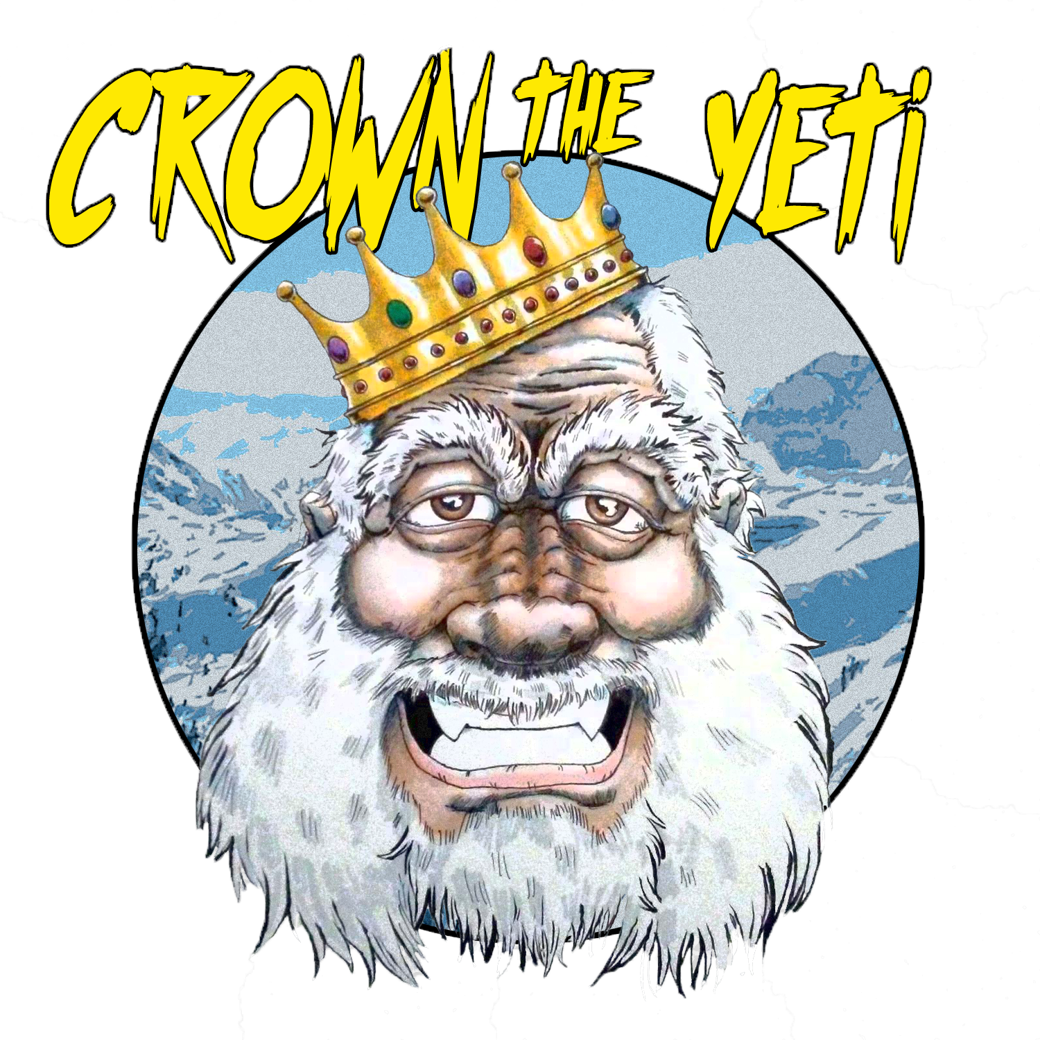 Crown The Yeti Logo Bottle Opener Keychain Crown The - Cartoon (1500x1500)