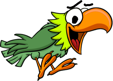 Tropical Bird - Cartoon Tropical Birds (444x318)