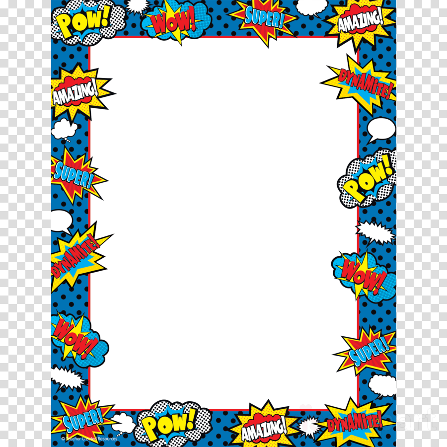 Superhero Border (900x900)