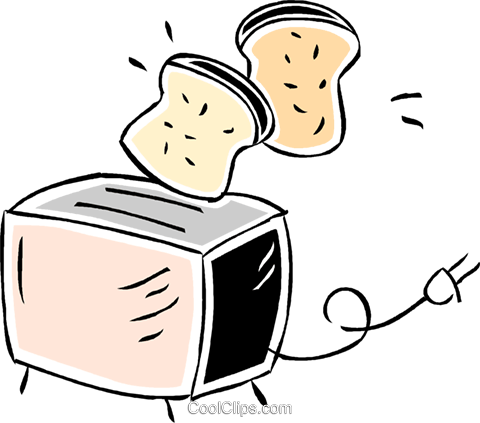 Toaster Royalty Free Vector Clip Art Illustration - Toaster Royalty Free Vector Clip Art Illustration (480x423)
