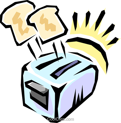 Toaster Royalty Free Vector Clip Art Illustration - Toaster Royalty Free Vector Clip Art Illustration (471x480)