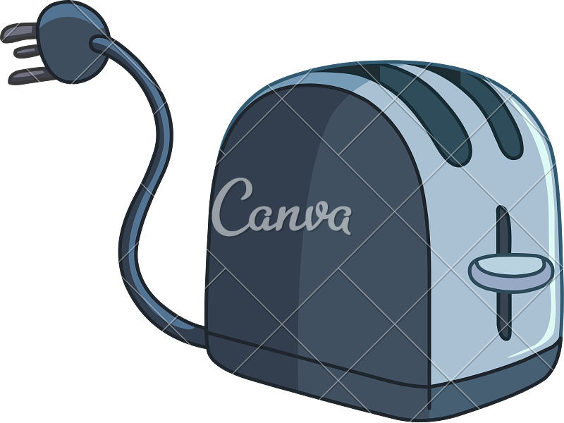 Bread Toaster Home Appliances Icon - Vector Graphics (800x600)