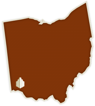North Cincinnati - Midwest States Map (382x375)