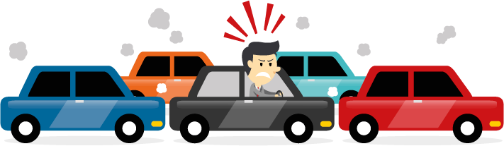 Bynd Is A Carpooling Platform For Companies That Want - Trafico De Carros Png (711x207)