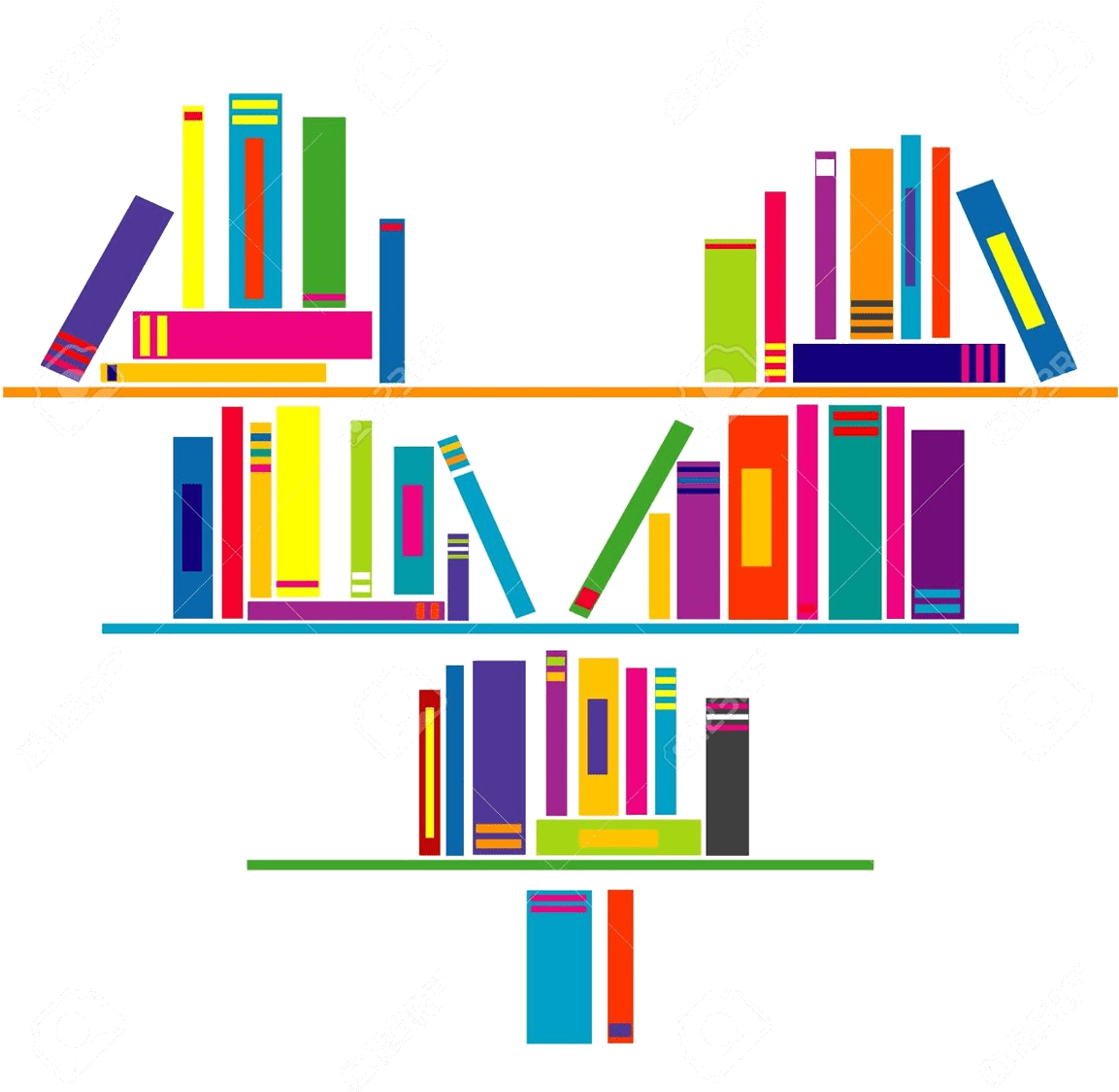Books On Shelf Clip Art Free - Shelf (1176x1176)