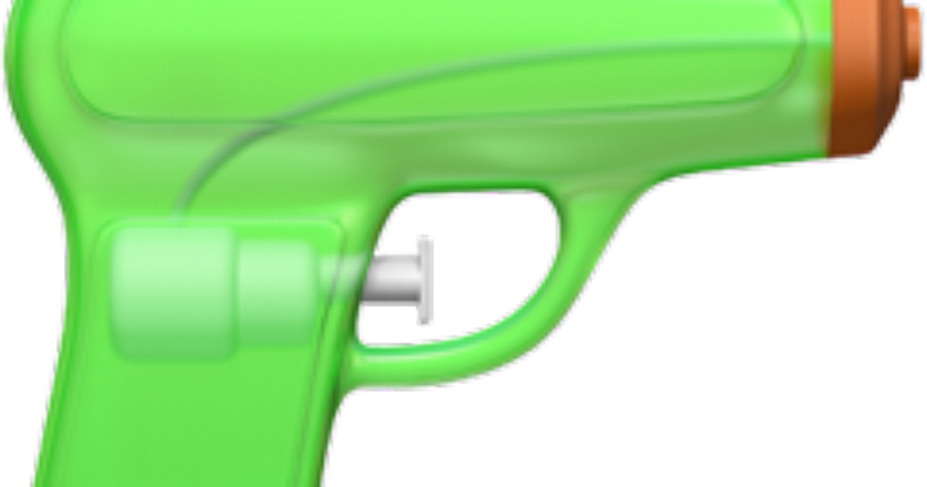 Apple Replaces Pistol Emoji With A Lime Green Squirt - Squirt Gun Emoji (3200x1680)