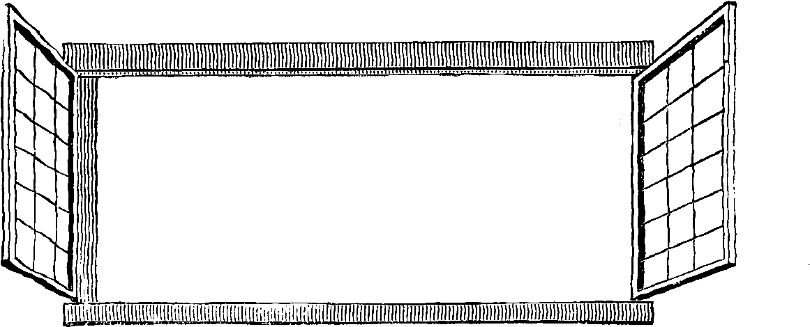 Window Clipart Black And White For Best Open Window - Line Art (1281x695)