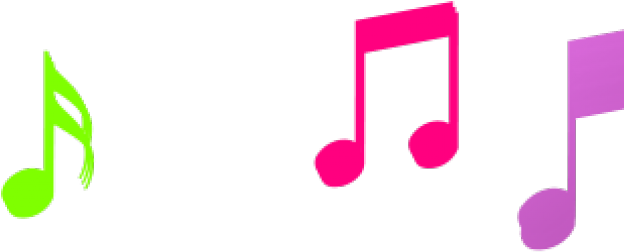 Musical Notes Clipart Colorful Music - Vector Color Music Notes (640x480)