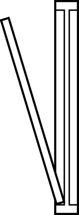 Commercial - Door Icon Top View (260x703)