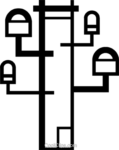 Hydro Pole Royalty Free Vector Clip Art Illustration - Cross (382x480)