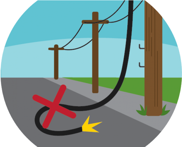Downed Power Line Clipart (640x480)