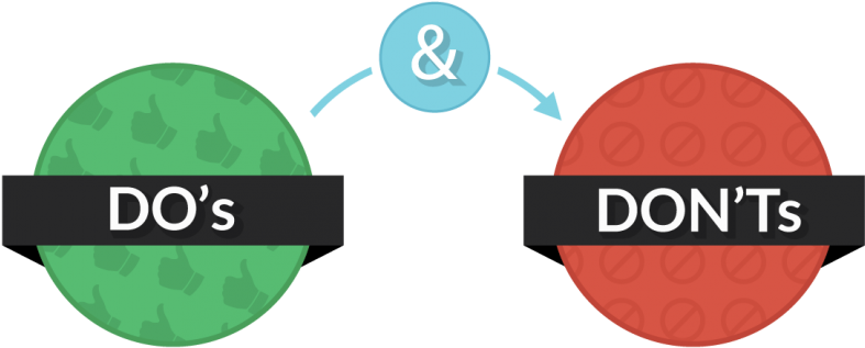 Image Result For Do's And Don'ts - Do's And Don Ts Png (830x339)