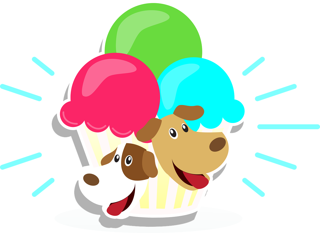 Obey Clipart Ice Cream - Dog Ice Cream Clipart (1280x934)