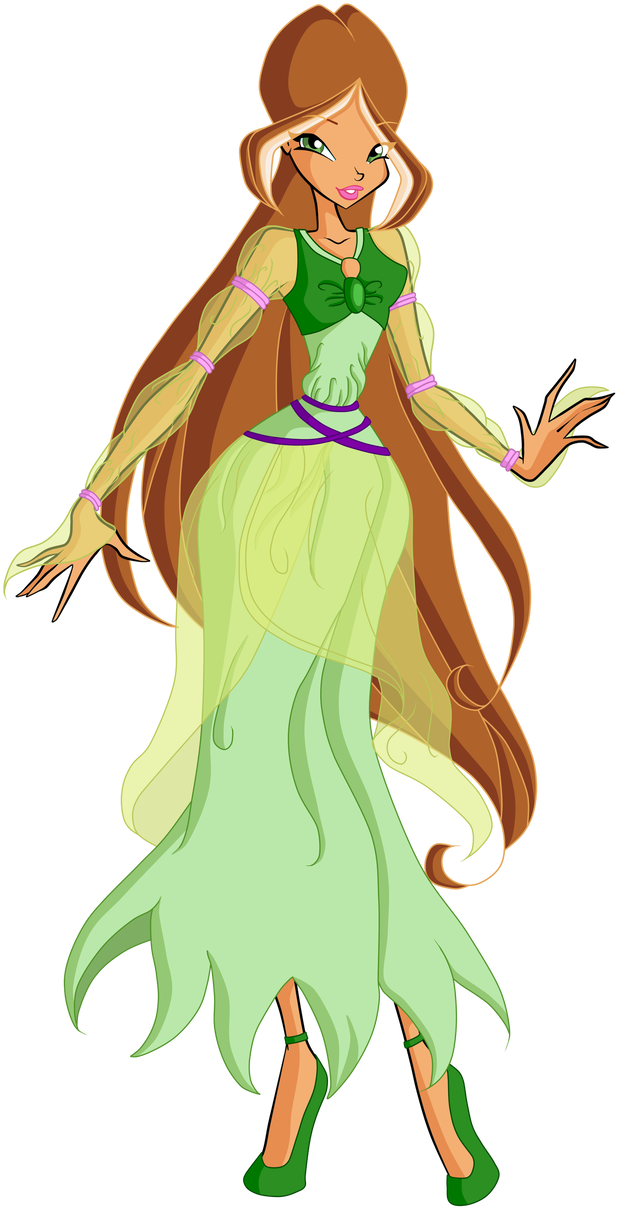Flora Middle Ages Fairy By Elena6713 - Winx Season 7 Middle Ages (640x1248)