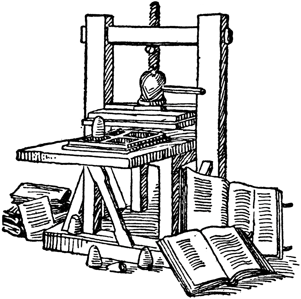 Renaissance Clipart Dark Ages - Industrial Age Of Media (1024x1017)