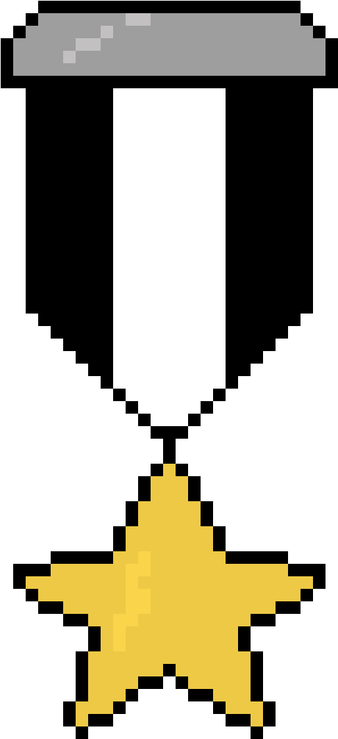 Medal Of Honor - Pixel Art 8 Bit Star (1152x1152)