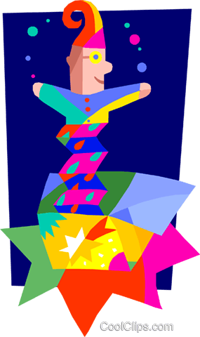 Jack In The Box, Jester Royalty Free Vector Clip Art - Creative Arts (285x480)