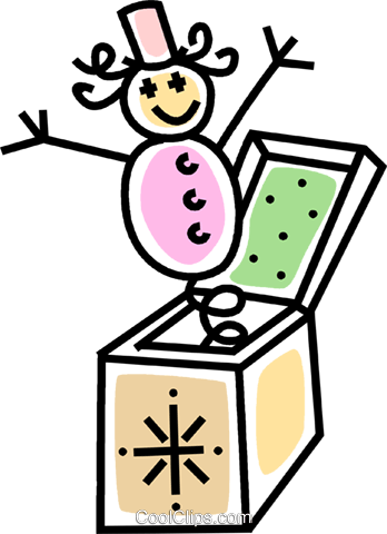 Jack In The Box Royalty Free Vector Clip Art Illustration - Jack In The Box Royalty Free Vector Clip Art Illustration (348x480)