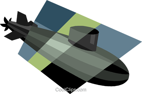 Navy Submarine Royalty Free Vector Clip Art Illustration - 德國 214 型 潛 艦 (480x319)