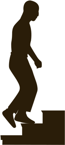 Stairs Drawing Clip Art Transprent Png Free - Silhouette Escalier Png (512x512)