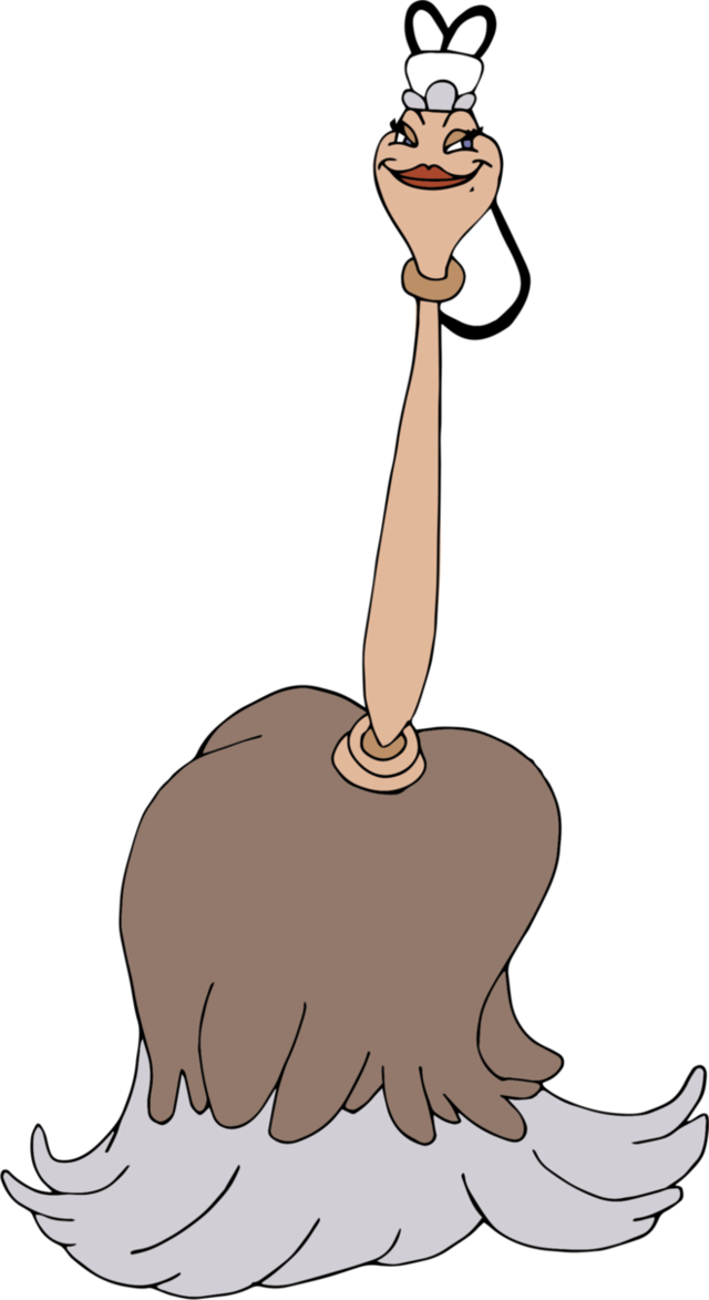 Beauty And The Beast Characters Png - Cartoon Plumette From Beauty And The Beast (640x1173)