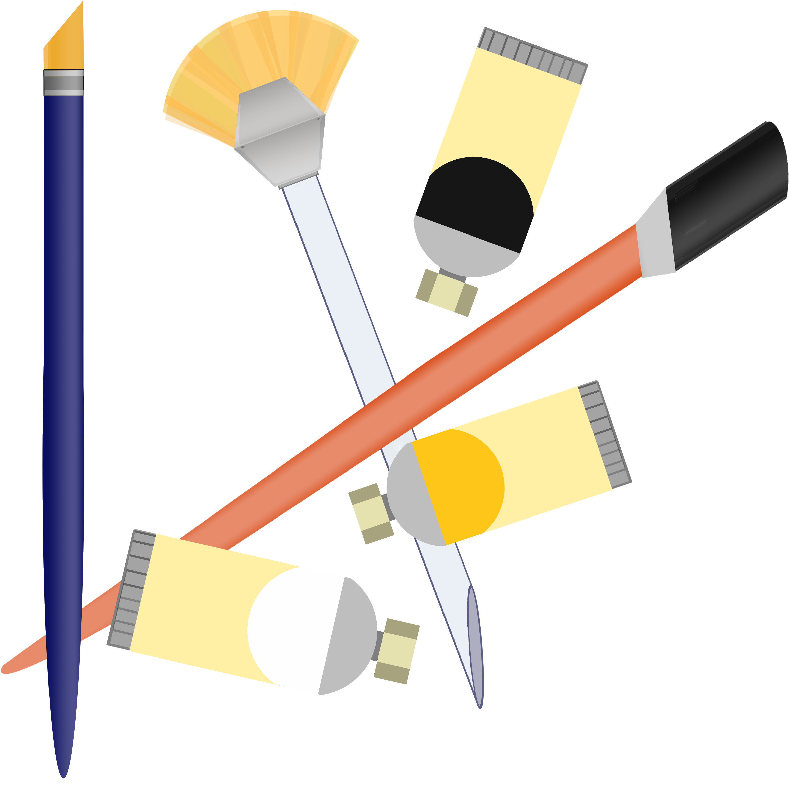 Paint Brushes - Graphic Design (3600x3600)