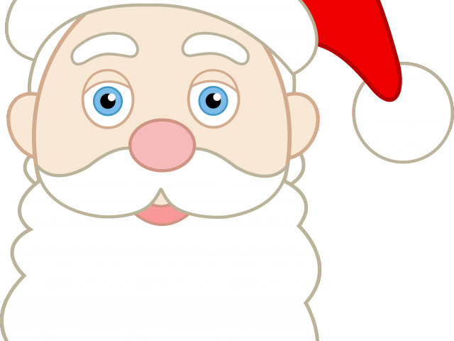 Face Clipart Santa Claus - Cartoon Santa Claus Face (640x480)