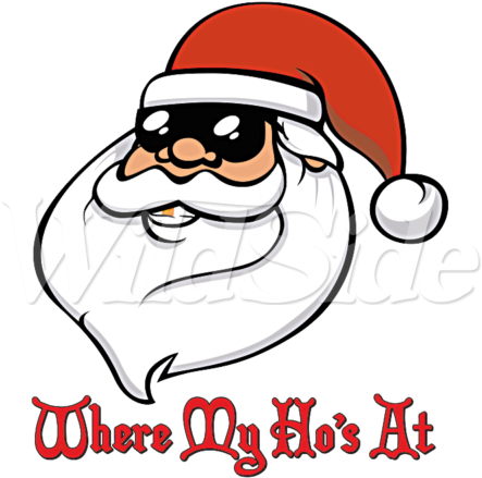 Where My Ho's At Santa Shades - Santa Where My Hos (450x450)