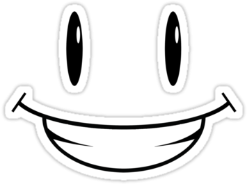 Best Of Happy Face Photos Happy Face Stickers By Hamsammy - Smiley (375x360)