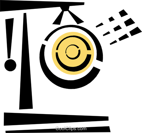 Gong Royalty Free Vector Clip Art Illustration - Circle (480x449)