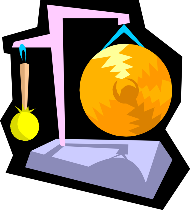 Vector Illustration Of Gong Musical Percussion Instrument - Vector Illustration Of Gong Musical Percussion Instrument (634x700)