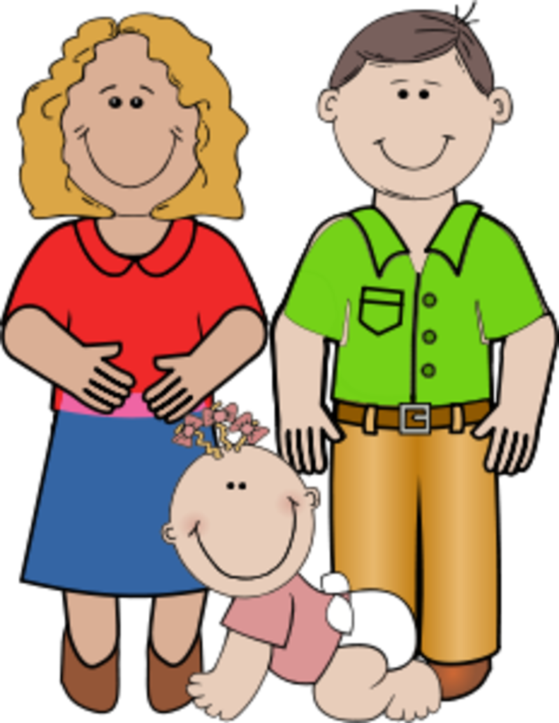 Mother And Father Clipart (800x1034)