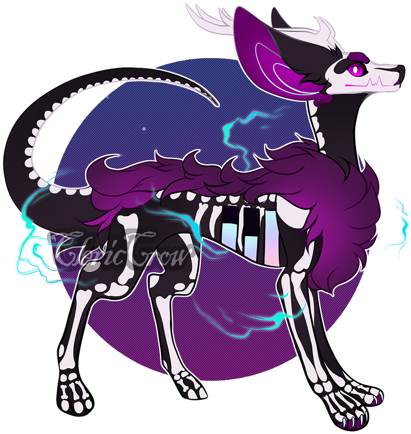 Magic Skeleton Custom By Clericcrow - Cartoon (875x913)