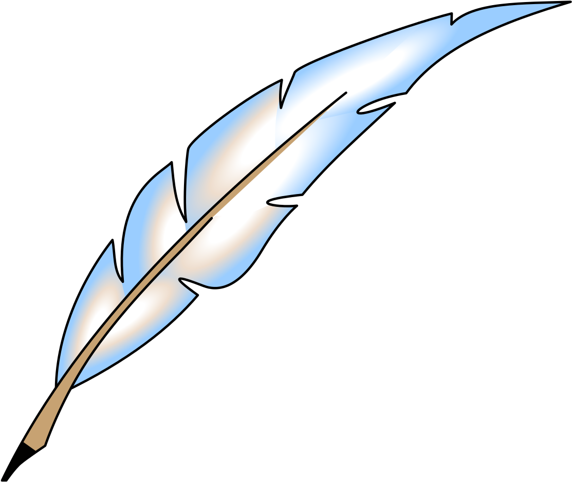 File - Feather - Svg - Transparent Background Feather Clipart (1234x1024)