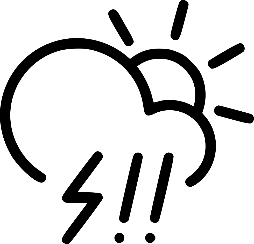 Day Hail Storm Cloud Lightning Rain Sun Comments - Cloud Sun Wind (980x940)