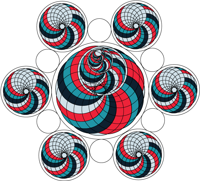 Feathers Clipart Geometric - Circle (641x580)